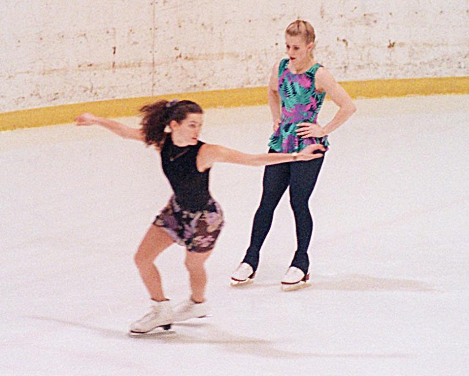 In a brazen assault, Shane Stant attacked Nancy Kerrigan, left, with a baton after a practice. The twist? It was revealed that Stant had been hired by the ex-husband of Tonya Harding, right, in the hopes of knocking her out of the 1994 Lillehammer Olympics.