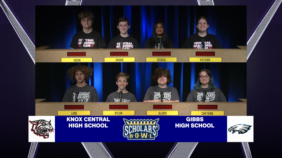 Knox Central competes against Gibbs on ETPBS' Scholars Bowl.