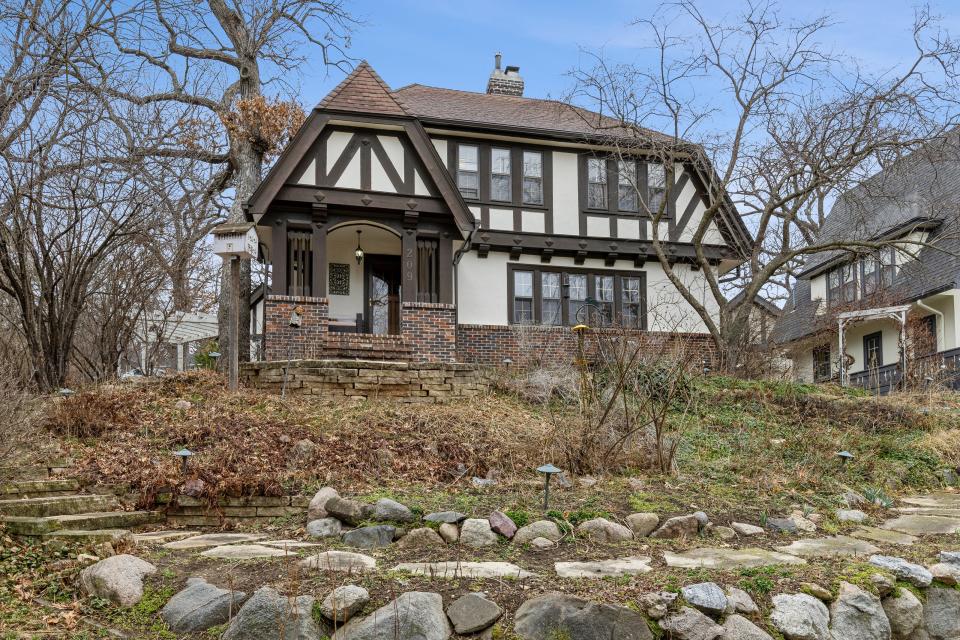 This Tudor-style home South of Grand features plenty of built-in charm for $598,000.