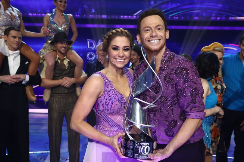 Alex and Joe won Dancing on Ice