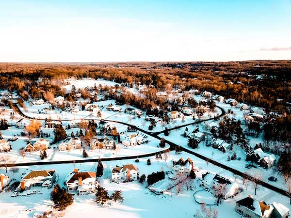 aerial view of Buffalo New York