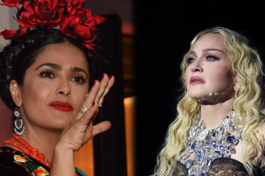 Salma Hayek sorprende a fans en concierto de Madonna y vuelve a interpretar a Frida Kahlo
