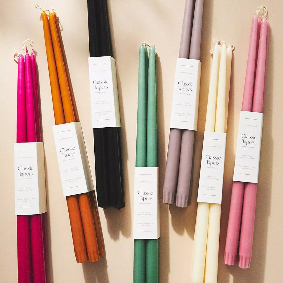 <p><a href="https://go.redirectingat.com?id=74968X1596630&url=https%3A%2F%2Fwww.anthropologie.com%2Fshop%2F18-classic-taper-candles-set-of-48&sref=https%3A%2F%2Fwww.womansday.com%2Flife%2Fg40646294%2Fstocking-stuffer-ideas%2F" rel="nofollow noopener" target="_blank" data-ylk="slk:Shop Now;elm:context_link;itc:0;sec:content-canvas" class="link ">Shop Now</a></p><p>18-Inch Classic Taper Candles, Set of 4</p><p>anthropologie.com</p><p>$30.00</p>