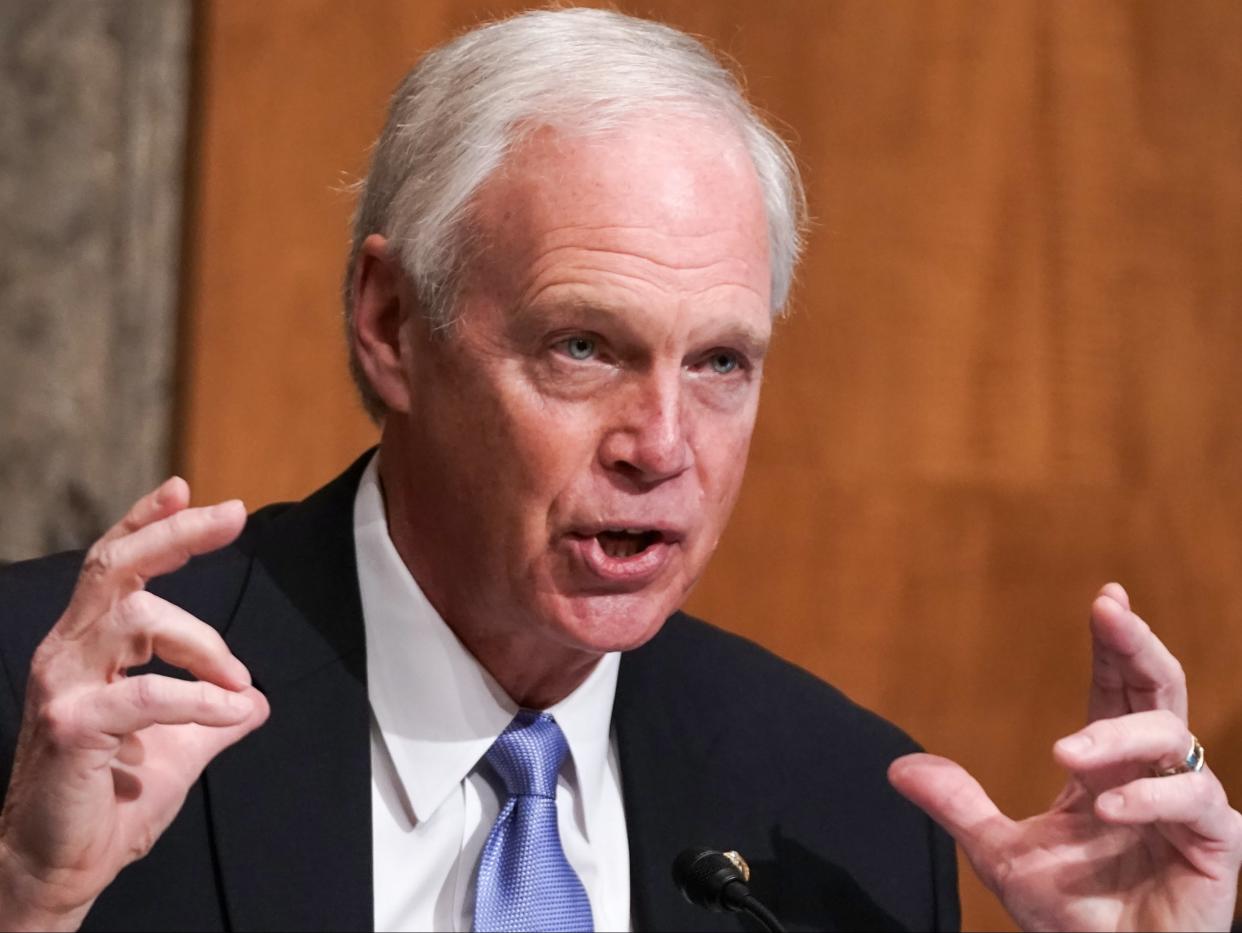 <p>Senator Ron Johnson is being criticised for downplaying the Capitol riot</p> ((Getty Images))