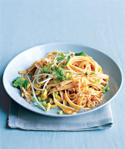 <p>This Asian-inspired dish gets its richness from coconut milk, tomato paste, and spices. <br> <br><strong>Get the recipe:</strong> <a rel="nofollow noopener" href="http://www.realsimple.com/food-recipes/browse-all-recipes/spicy-coconut-noodles-10000001167909/index.html" target="_blank" data-ylk="slk:Spicy Coconut Noodles;elm:context_link;itc:0;sec:content-canvas" class="link ">Spicy Coconut Noodles</a></p>