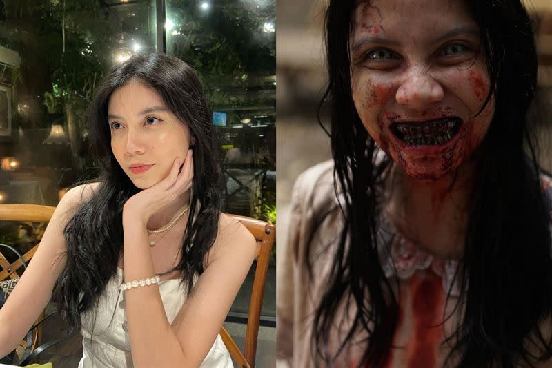 印尼新生代演員吉塞爾瑪菲爾曼夏飾演《屍禁》中邪女孩。(圖／翻攝IG gisellmaf)