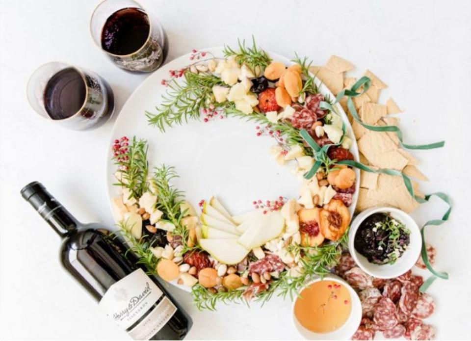 <p>Courtesy of Beijos Events</p><p>A charcuterie wreath is a fun, stylish, creative way to supply nibbles for hungry holiday guests. Especially for the holidays, it’s the perfect time to create some festive food art. </p><p><strong>Get the Recipe: <a href="http://www.beijosevents.com/blog/how-to-create-a-holiday-charcuterie-wreath/" rel="nofollow noopener" target="_blank" data-ylk="slk:How to Create a Holiday Charcuterie Wreath;elm:context_link;itc:0;sec:content-canvas" class="link ">How to Create a Holiday Charcuterie Wreath</a></strong></p><p><strong>Related: <a href="https://www.yahoo.com/lifestyle/27-epic-thanksgiving-charcuterie-boards-165003070.html" data-ylk="slk:27 Best Thanksgiving Charcuterie Board Ideas;elm:context_link;itc:0;sec:content-canvas;outcm:mb_qualified_link;_E:mb_qualified_link;ct:story;" class="link  yahoo-link">27 Best Thanksgiving Charcuterie Board Ideas</a></strong></p>