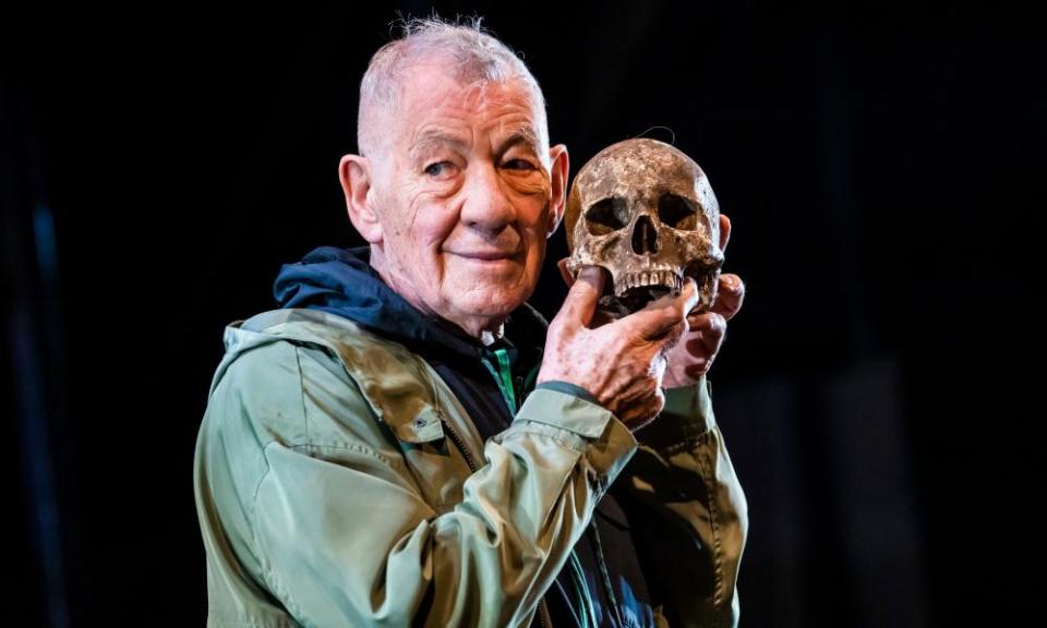 Ian McKellen in Hamlet at Theatre Royal Windsor.