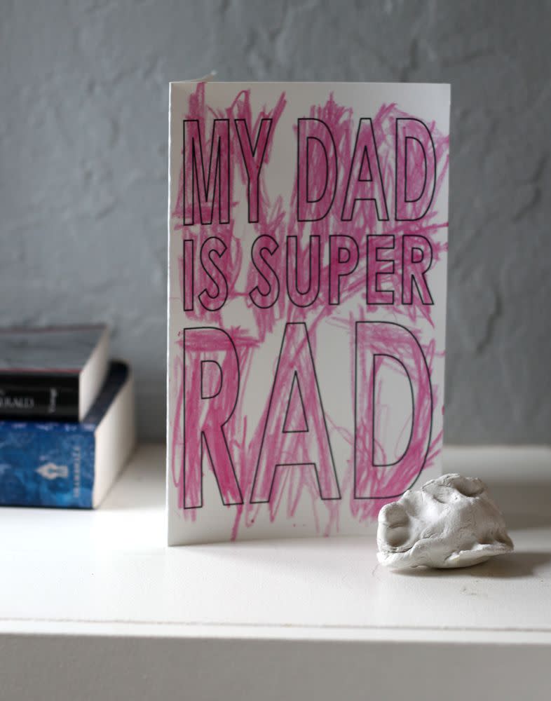 rad dad printable fathers day card