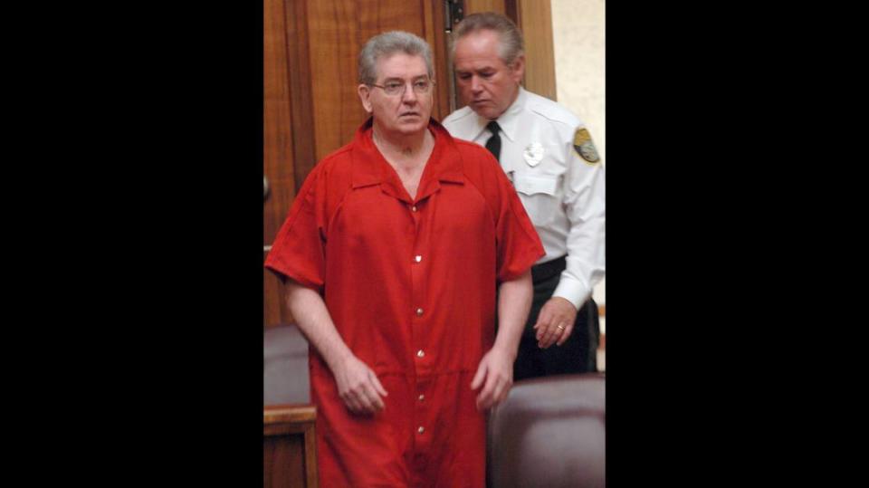 Ex-FBI agent John Connolly, pictured here at his murder trial in Miami, asked to be released from prison over fears of catching the coronavirus. A Miami-Dade judge declined to order his release.