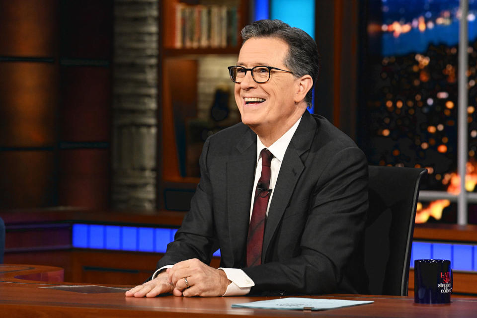 The Late Show with Stephen Colbert smile happy (Scott Kowalchyk / CBS)