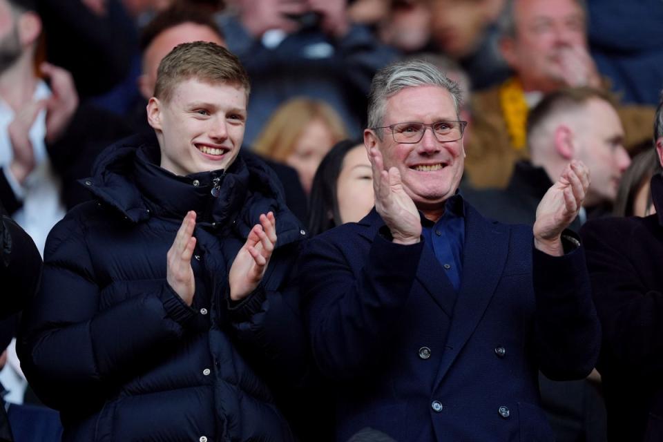 Prime Minister Sir Keir Starmer in the stands during a Premier League match at Molineux Stadium, Wolverhampton (Mike Egerton/PA) (PA Wire)