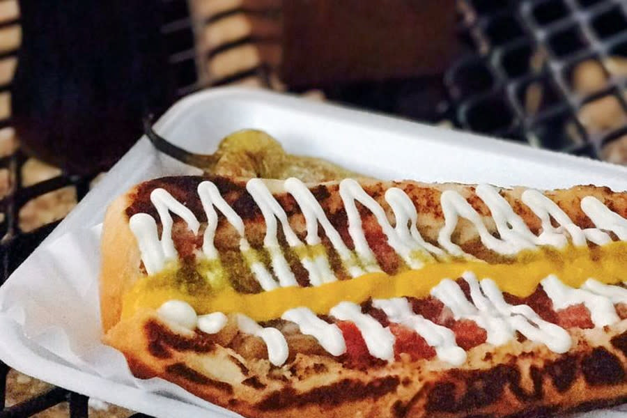 <b>Photo: vanessa d./<a href="https://yelp.com/biz_photos/t-locs-sonora-hot-dogs-austin-4?utm_campaign=b3432393-ba86-42e4-9341-86978a5184e8%2C34bcd2a6-7b4d-4e66-aedb-7a114e4ffc5b&utm_medium=81024472-a80c-4266-a0e5-a3bf8775daa7" rel="nofollow noopener" target="_blank" data-ylk="slk:Yelp;elm:context_link;itc:0;sec:content-canvas" class="link ">Yelp</a></b>