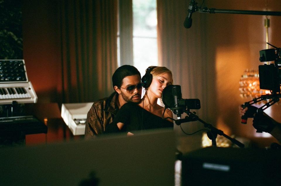 The Weeknd and Lily-Rose Depp in HBO's "The Idol."