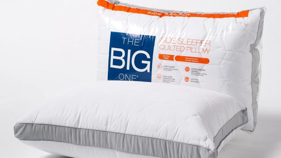 This side-sleeper pillow promises extra-firm support for less than $15 at Kohl's.