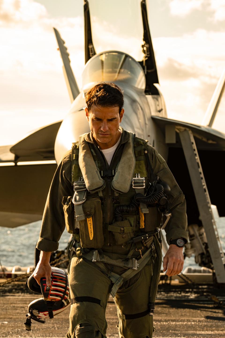 Tom Cruise reprised his role as Capt. Pete "Maverick" Mitchell in "Top Gun: Maverick" 36 years after the original.