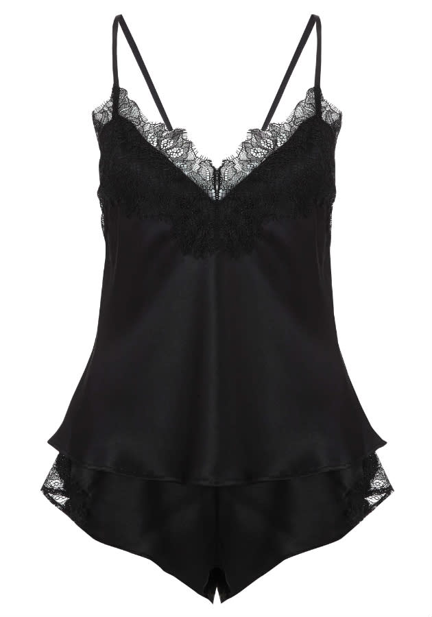 Somerset by Alice Temperley John Lewis lingerie black cami short set