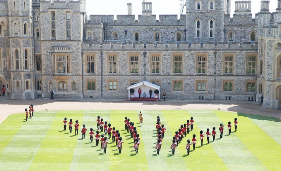 <p>The event in 2020, held at Windsor Castle, was socially distanced and scaled down. </p>