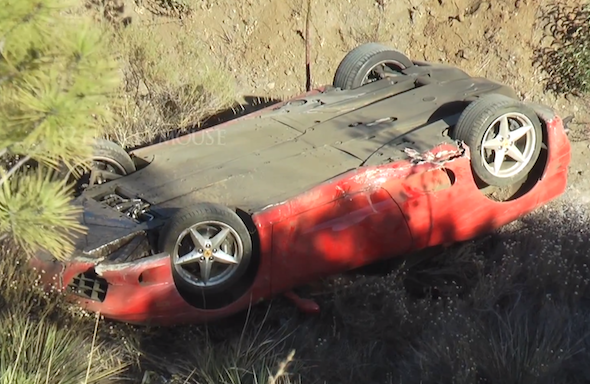 Ferrari crash