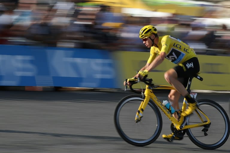 Great Britain's Chris Froome rides during the last stage of the Tour de France on July 24, 2016