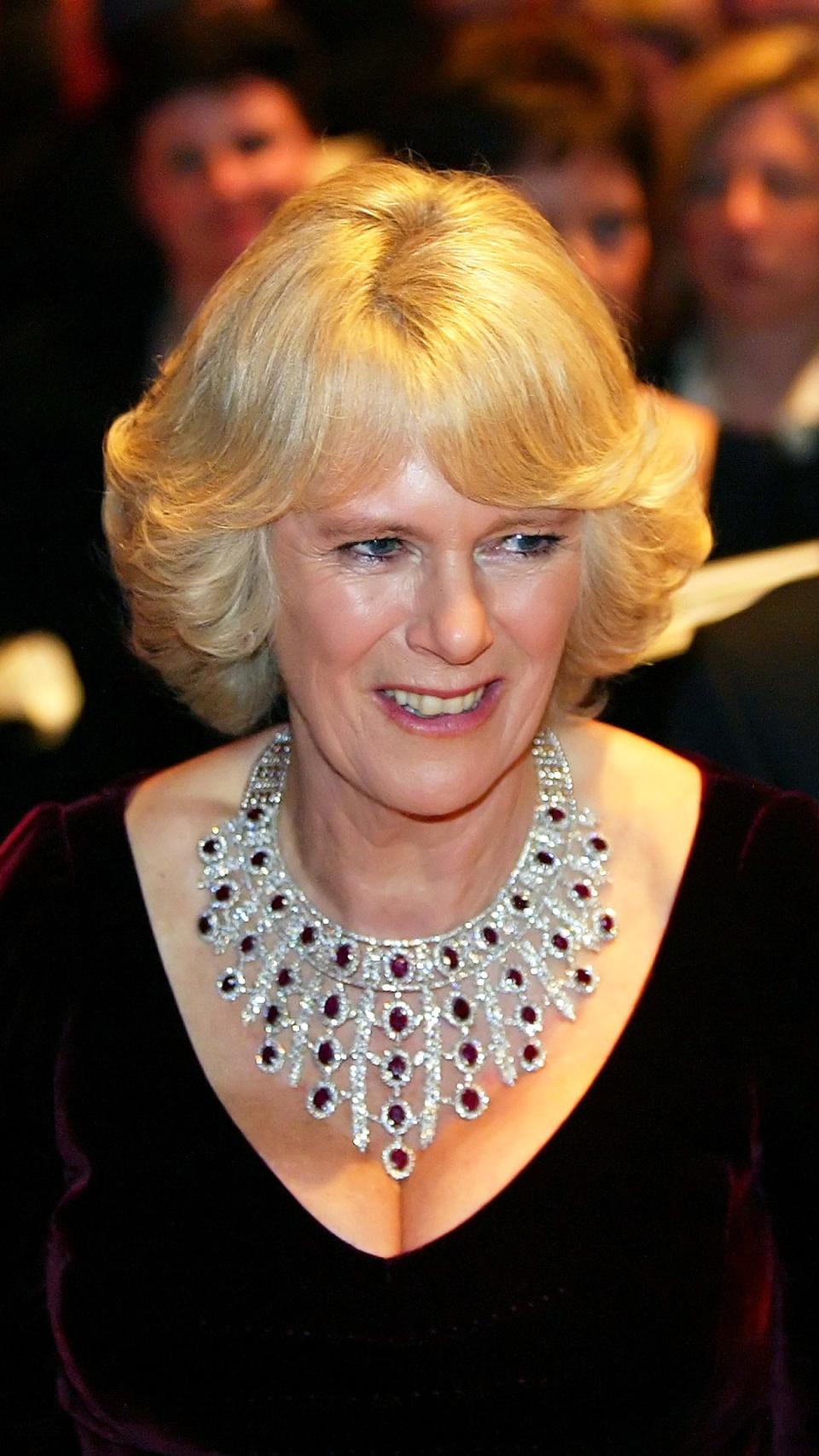 Camilla's ruby and diamond 'breastplate'