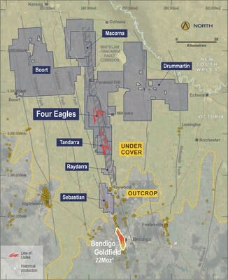 Figure 1: Whitelaw Gold Belt Tenement Holdings showing major Catalyst managed projects (CNW Group/Catalyst Metals LTD.)