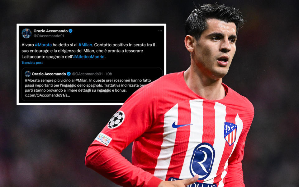 DAZN: Milan at the finish line as Morata gives green light to move