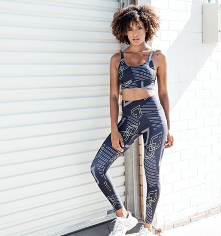 Pictured is one of the activewear sets from the chain's new line. Source: Lorna Jane