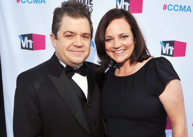 Patton Oswalt and his late wife, Michelle McNamara. (Photo: Lester Cohen/WireImage)<br>