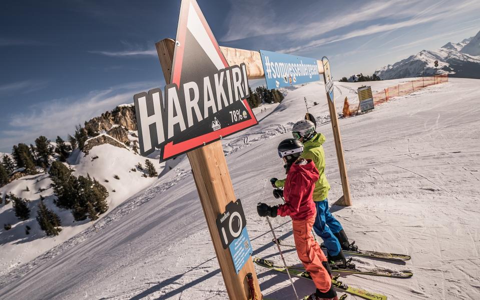 The steepest slope in Austria is the Harakiri.