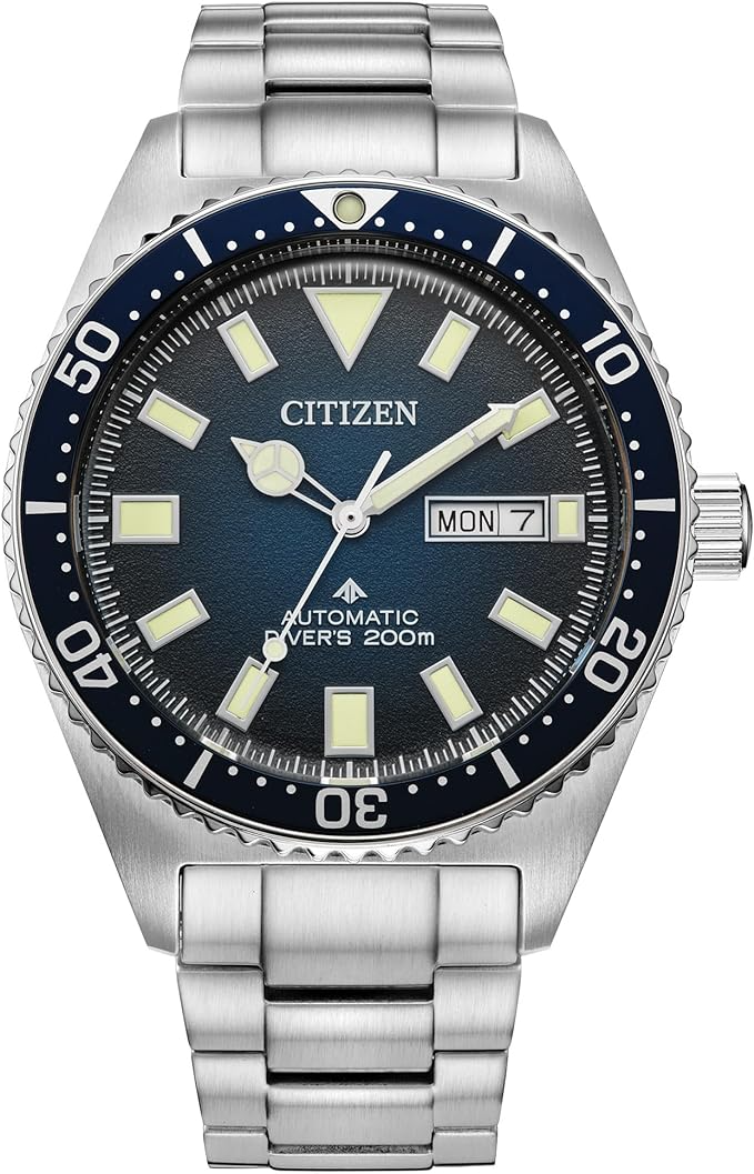 Citizen Men's Promaster Dive Automatic 3 Hand Silver Stainless Steel Watch