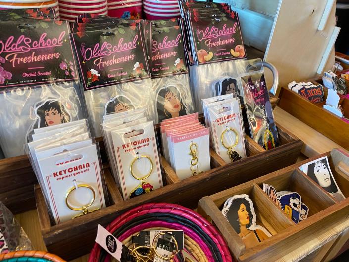 Sew Bonita sells gifts for all, including air fresheners, candles, stickers and keychains.
