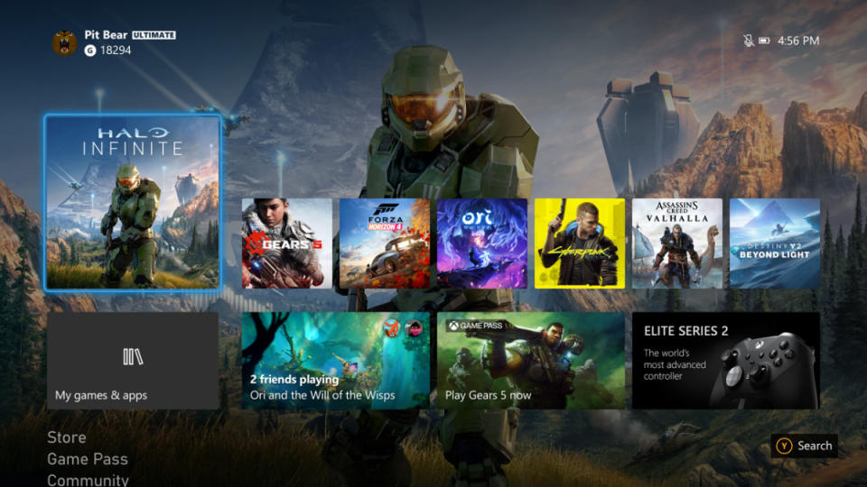 Xbox Series X UI