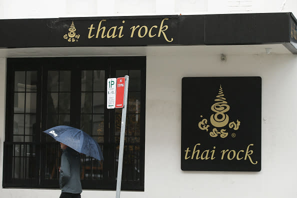A general view of the exterior of Thai Rock restaurant in Potts Point in Sydney, Australia. 