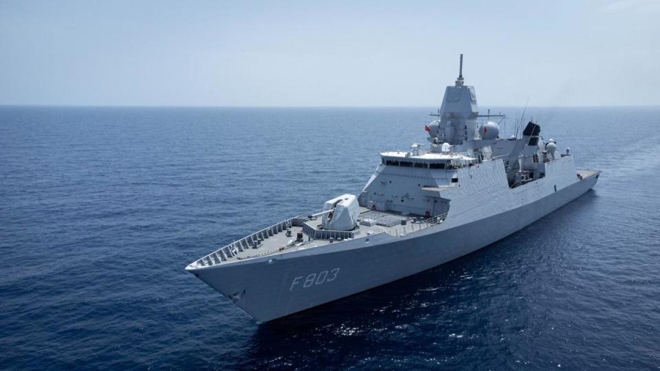 荷蘭皇家海軍七省級巡防艦「卓普號」。（圖／翻攝自X@ModJapan_en）