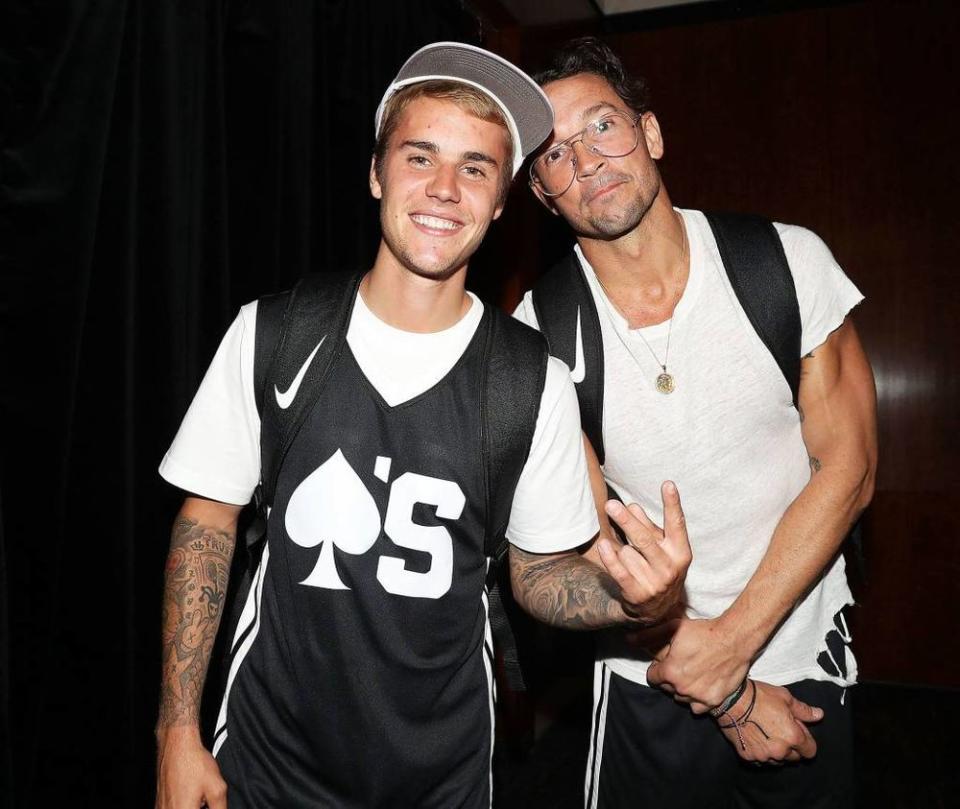 Justin Bieber and Carl Lentz