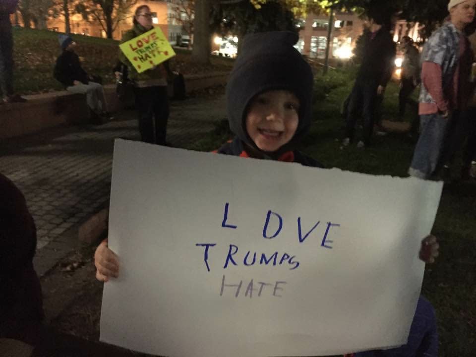 Denver protestor November 10, 2016