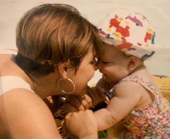 Halsey Instagram A family photo of Halsey as a baby with their mom Nicole Frangipane.