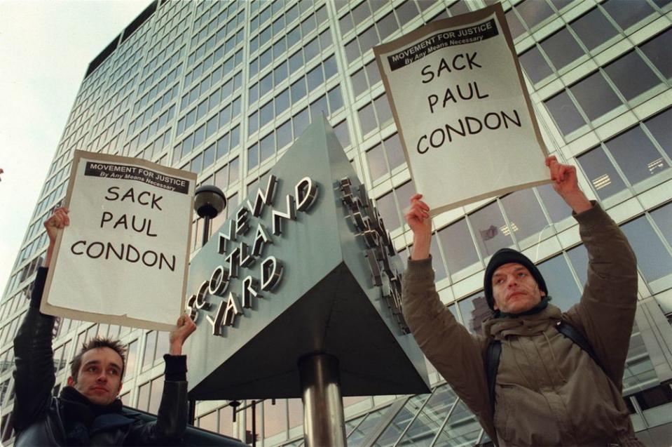 Protests of the Metropolitan Police following the release of the inquest