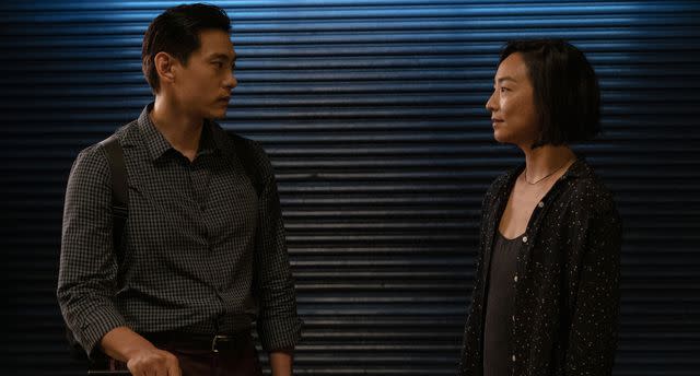 <p>Jon Pack/Twenty Years Rights/A24 Films</p> Teo Yoo and Greta Lee in 'Past Lives'