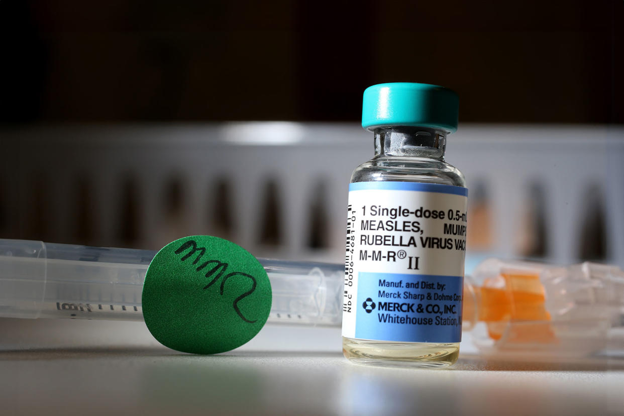 Measles Mumps Rubella MMR Vaccine Photo illustration by Joe Raedle/Getty Images