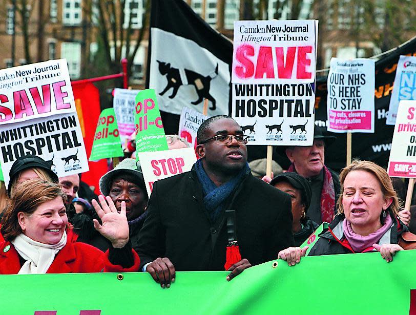 Leading protesters in 2013. (Richard Gardner/REX/Shutterstock)