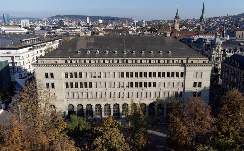 FILE PHOTO: Swiss National Bank news conference in Zurich