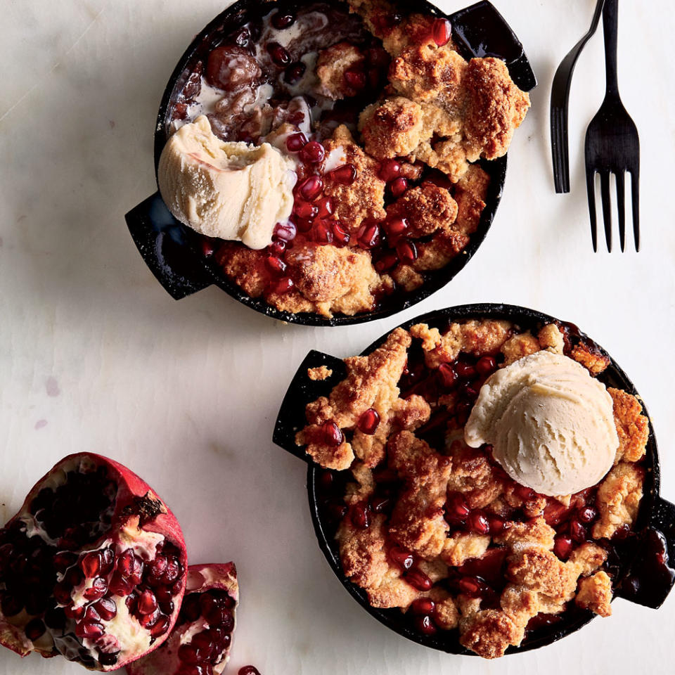 Apple-Pomegranate Cobbler