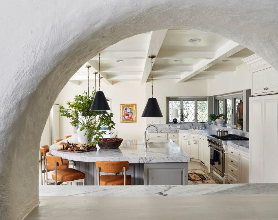 kitchen through the window