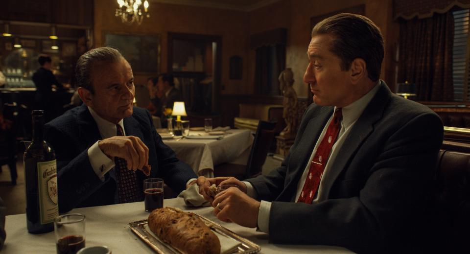 <p>When this Martin Scosese film—starring Robert DeNiro, Joe Pesci, and Al Pacino—debuted on Netflix in November 2019, some complained about its three-and-a-half-hour runtime. But once you dive into the story of organized crime and the disappearance of Jimmy Hoffa, you won't want to look away. </p> <p><a href="https://www.netflix.com/title/80175798" rel="nofollow noopener" target="_blank" data-ylk="slk:Available to stream on Netflix;elm:context_link;itc:0;sec:content-canvas" class="link "><em>Available to stream on Netflix</em></a></p>