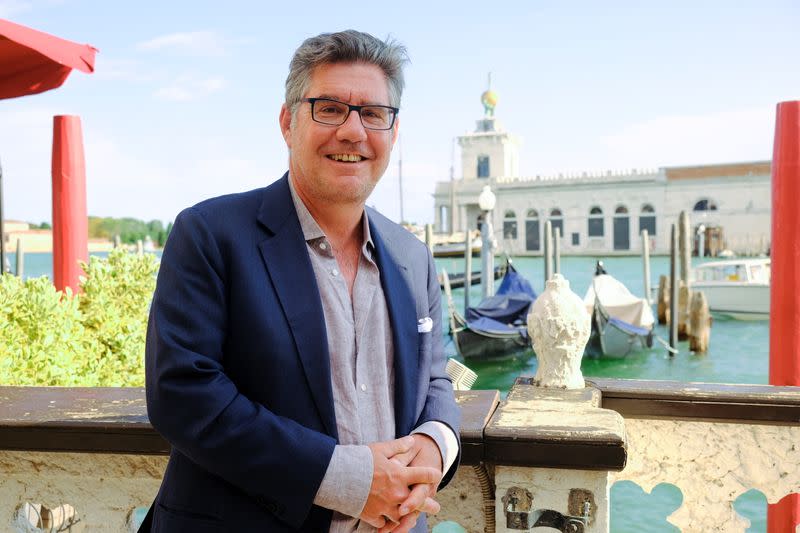 Robert Kunze-Concewitz, CEO Campari Group, poses before the inauguration of a new brand house for Aperol, in Venice, Italy