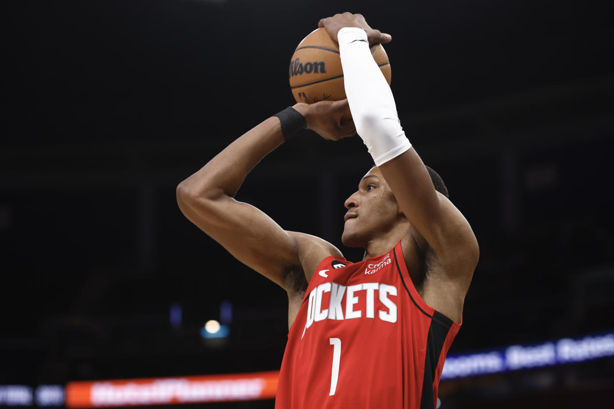 Rockets rookie forward Jabari Smith Jr. is quickly gaining appeal as a fantasy basketball option.