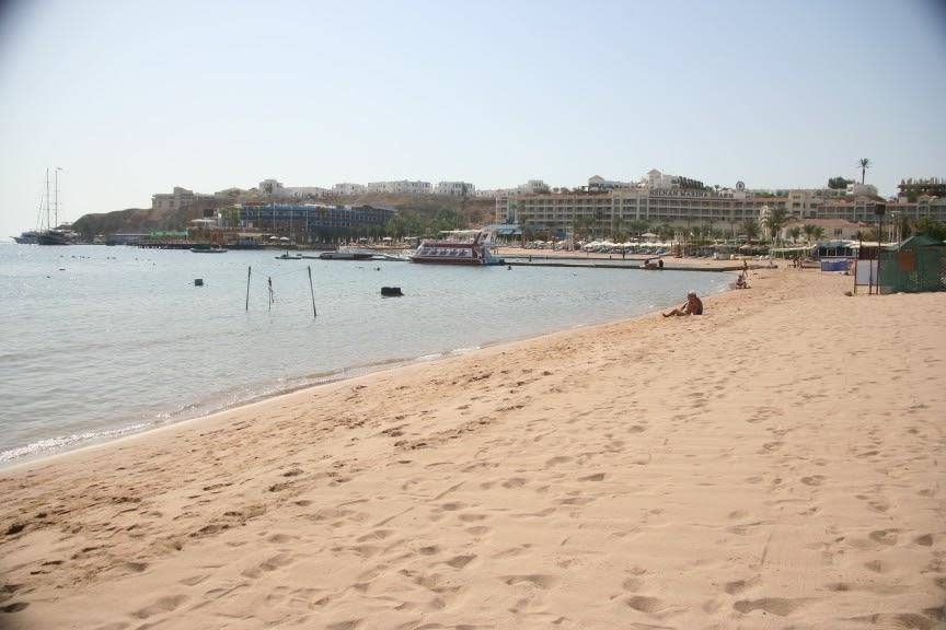 The deserted beach at Sharm (Nick Redmayne)