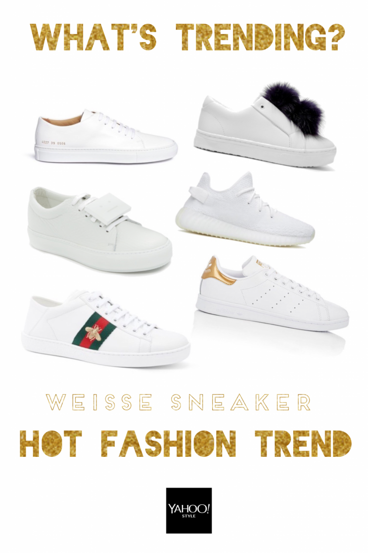 Fashion Trend: Weiße Sneaker, Bild via Polyvore